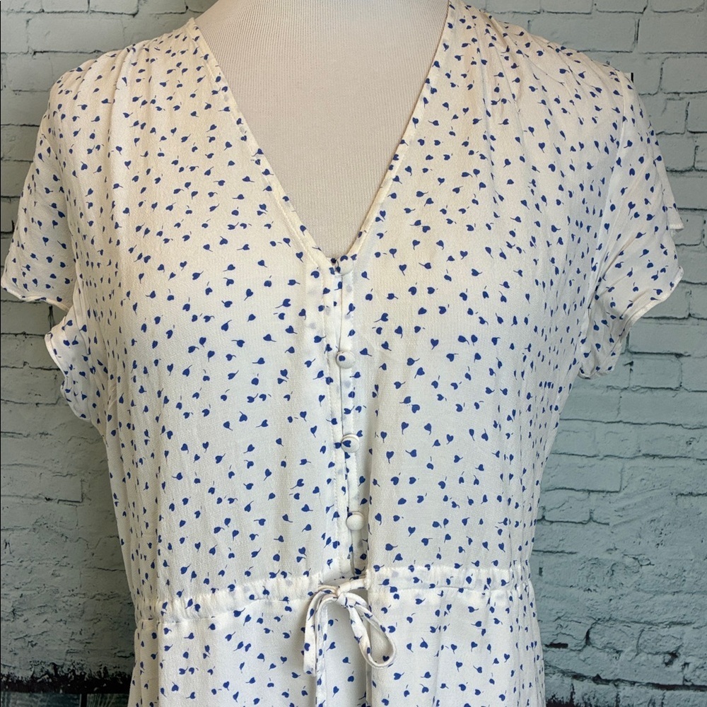 Rails 'Kiki' Dress in WHITE WISTERIA L Floral Feminine Delicate Vacation Coastal - Picture 6 of 16